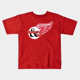 Classic_Pub_Red_Wings_001 Kids T-Shirt